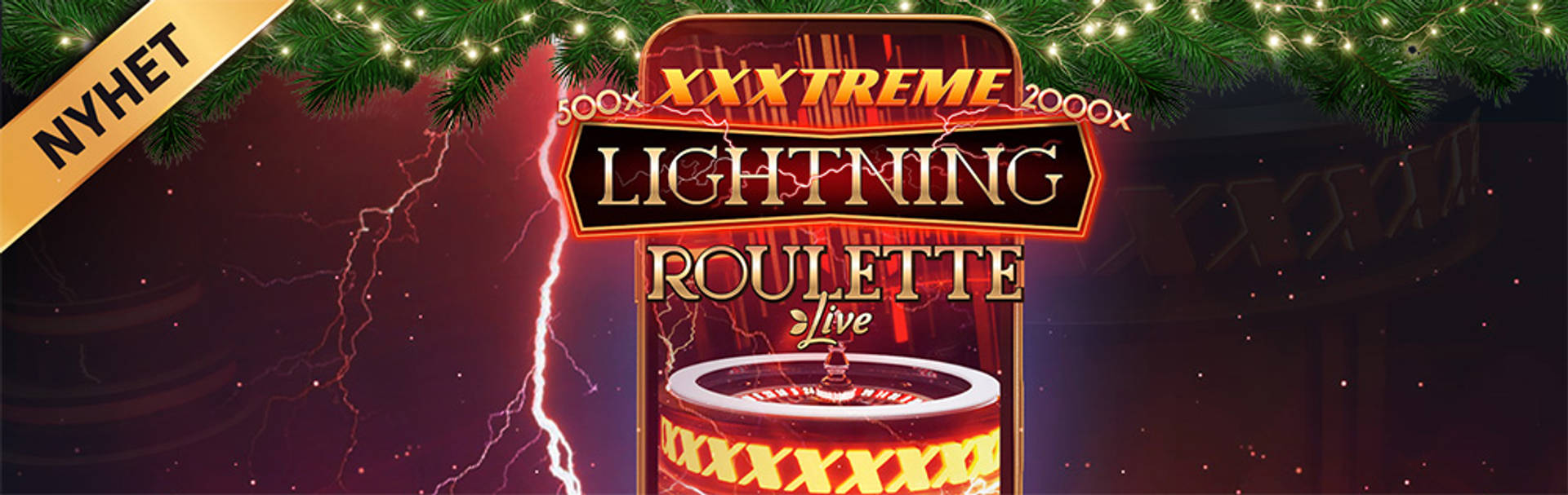 XXXTreme Lightning Roulette Live casinospel med blixtar.